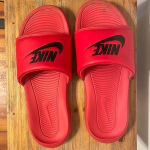 Nike Red Slides
